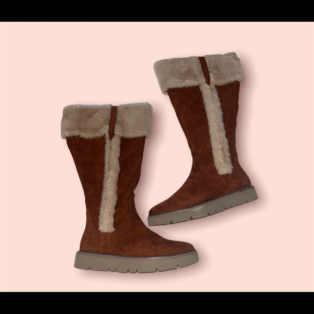 (NWD) Midnight Velvet Cozy Tall Four Suede WMNS Boots SZ: 9